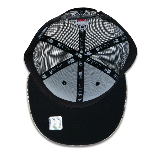 Boné 9FIFTY Trucker New England Patriots Salute To Service NFL Snapback Aba Reta Preto