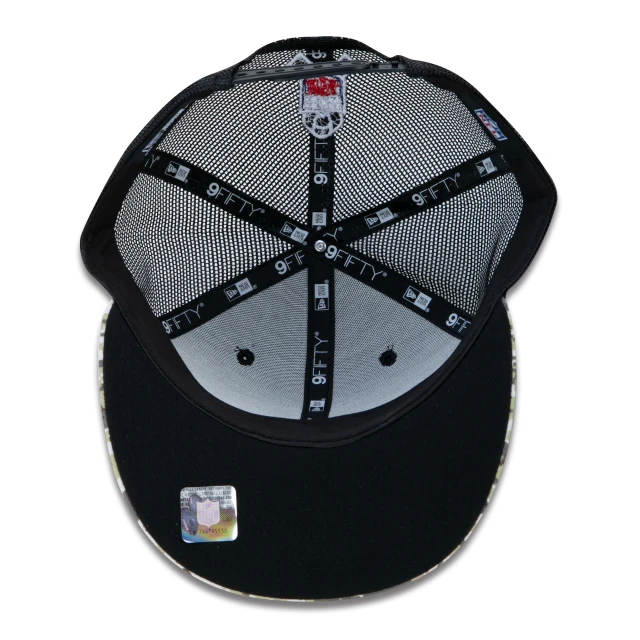 Boné 9FIFTY Trucker New York Giants Salute To Service NFL Snapback Aba Reta Preto