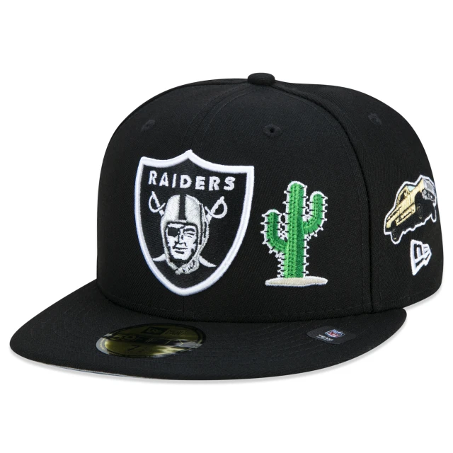 Boné 59FIFTY Las Vegas Raiders City Transit Aba Reta Preto | NFL