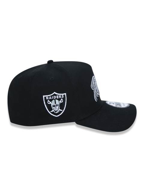 Boné 9FORTY A-Frame Aba Curva Ajustável NFL Oakland Raiders Essentials League