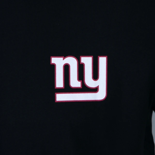 Camiseta Black Pack NFL New York Giants Manga Curta Preta