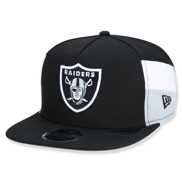 Boné 9FIFTY Original Fit A-Frame Snapback Aba Reta Las Vegas Raiders Core Logo