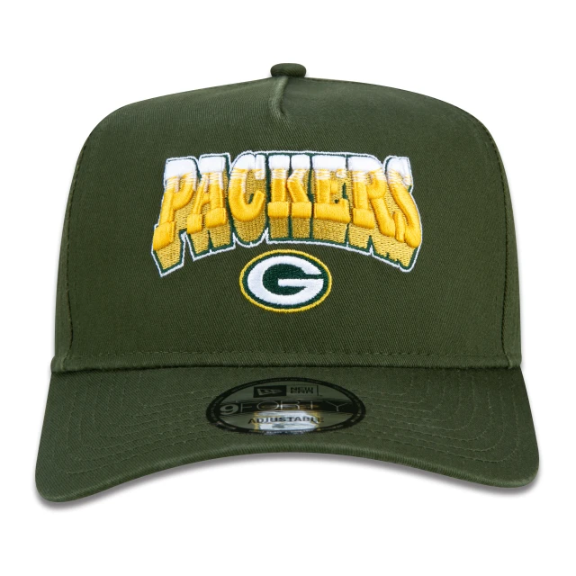 Boné 9FORTY A-Frame Snapback NFL Green Bay Packers Core Aba Curva Verde
