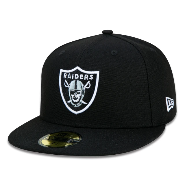 Boné 59FIFTY NFL Las Vegas Raiders Core Aba Reta Preto