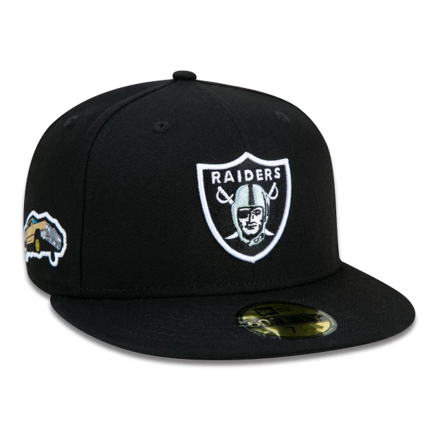 Boné 59FIFTY NFL Las Vegas Raiders Core Aba Reta Preto