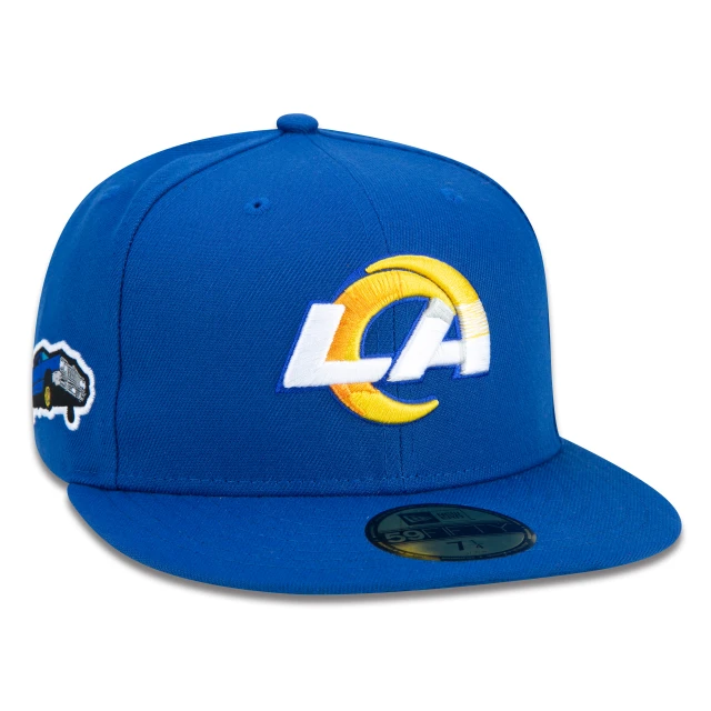 Boné 59FIFTY NFL Los Angeles Rams Core Aba Reta Azul Royal