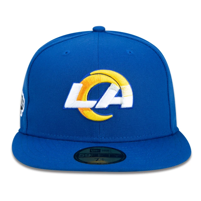 Boné 59FIFTY NFL Los Angeles Rams Core Aba Reta Azul Royal
