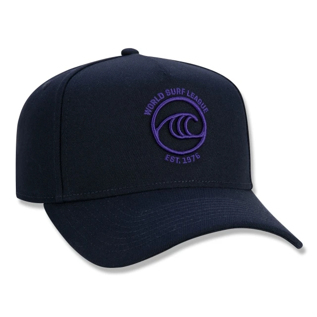 Boné 9FORTY A-Frame Snapback Oficial WSL Surfe Preto Aba Curva