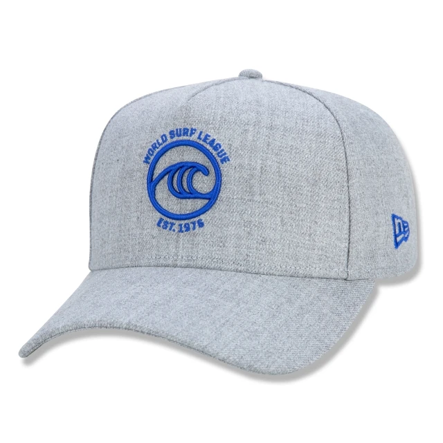 Boné 9FORTY A-Frame Snapback Oficial WSL Surfe Cinza Aba Curva