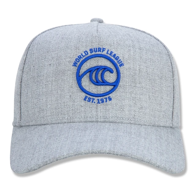 Boné 9FORTY A-Frame Snapback Oficial WSL Surfe Cinza Aba Curva