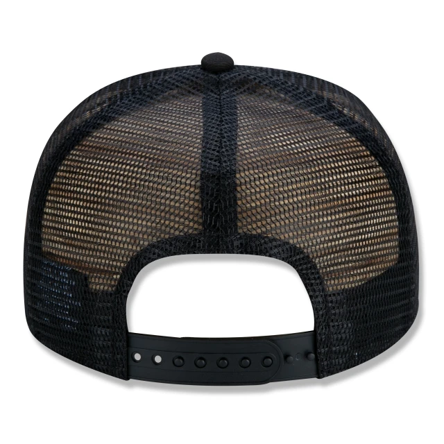 Boné 9FORTY A-Frame Trucker Snapback WSL Oficial Surfe Aba Curva Branco Preto