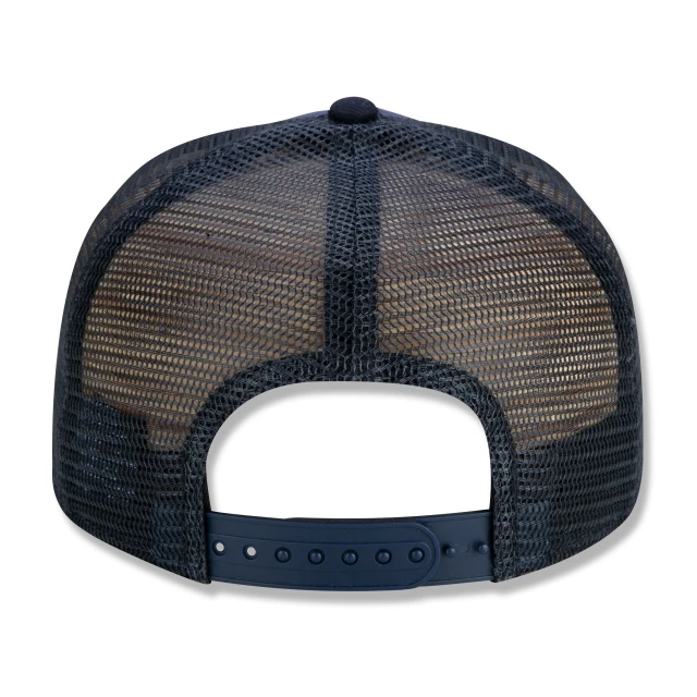 Boné 9FORTY A-Frame Trucker Snapback WSL Oficial Surfe Aba Curva Azul Preto