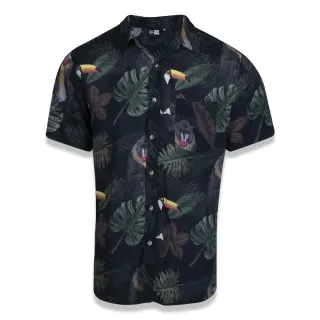 Camisa Manga Curta Botany Jungle Fauna