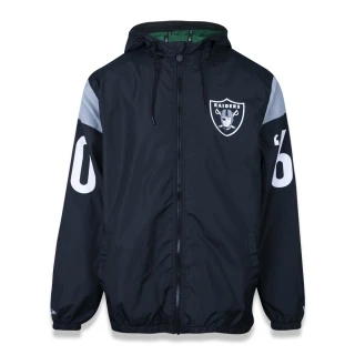 Jaqueta Plus Size Corta Vento (Windbreaker) Oakland Raiders NFL