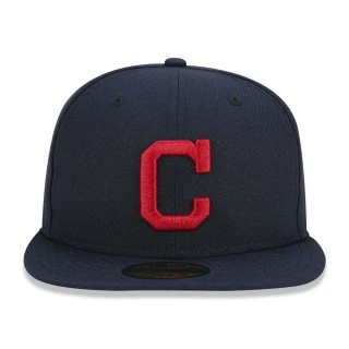 Boné 59FIFTY Cleveland Indians MLB Marinho