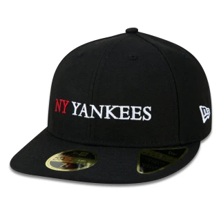 Boné 59FIFTY Low Profile MLB New York Yankees Classic Aba Pré Curvada Preto