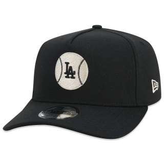 Boné 39THIRTY A-Frame MLB Los Angeles Dodgers Core Aba Curva Preto