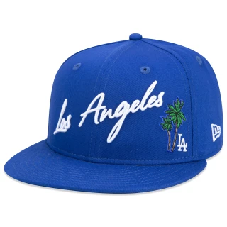 Boné 59FIFTY MLB Los Angeles Dodgers Vacation Aba Reta Azul Royal