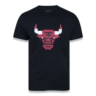 Camiseta Manga Curta NBA Chicago Bulls Rave Space Pixels