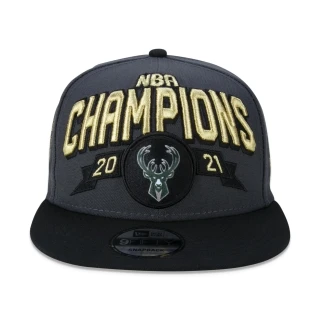 Boné 9FIFTY Snapback Aba Reta Milwaukee Bucks Campeão NBA Oficial De Quadra 2021