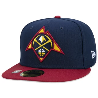 Boné 59FIFTY Denver Nuggets NBA Authentic Draft Series Aba Reta Azul