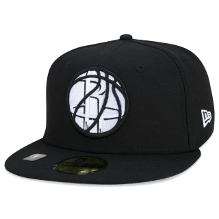 Boné 59FIFTY Houston Rockets NBA Authentic Draft Series Aba Reta Preto