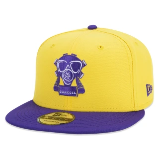 Boné 9FIFTY Los Angeles Lakers NBA Compound Aba Reta Amarelo