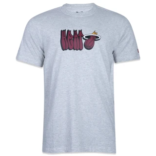 Camiseta Regular Manga Curta Miami Heat Street Life Bomhea