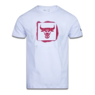 Camiseta Regular Manga Curta Chicago Bulls Street Life Stencil