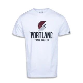 Camiseta Plus Size Regular Manga Curta Portland Trail Blazers Logo