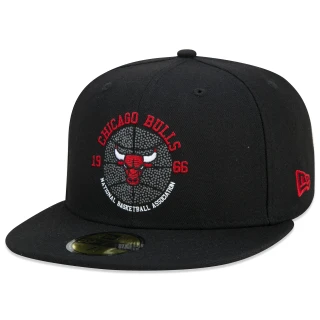 Boné 59FIFTY NBA Chicago Bulls Core Aba Reta Preto