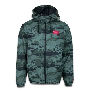 Jaqueta Corta Vento Windbreaker Military Full Print