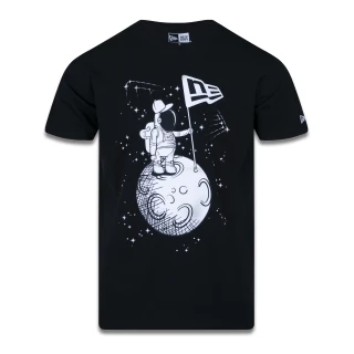 Camiseta Regular Manga Curta Intergalactic Trip Astronauta