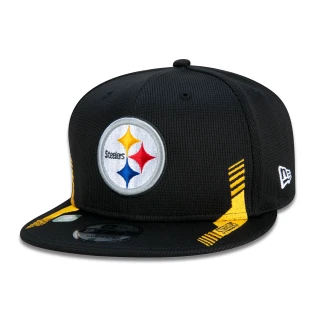 Boné 9FIFTY Pittsburgh Steelers Sideline Cold Weather Aba Reta Preto