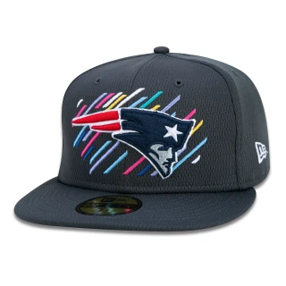 Boné 59FIFTY New England Patriots Crucial Catch Aba Reta Preto