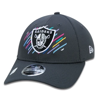 Boné 9FORTY Stretch Snap Las Vegas Raiders Crucial Catch Aba Curva Preto