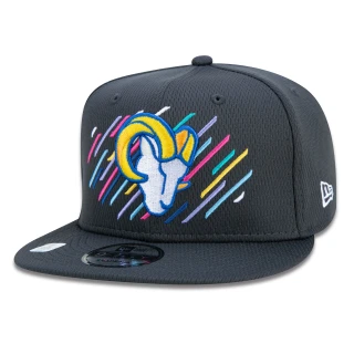 Boné 9FIFTY Los Angeles Rams Crucial Catch Aba Reta Preto