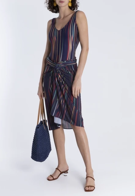 CANGA PAREO FEMININA ESTAMPADA ORIXÁ  LYGIA E NANNY