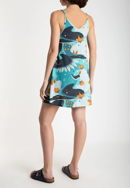 VESTIDO FEMININO ESTAMPADO KOLAKA  LYGIA E NANNY