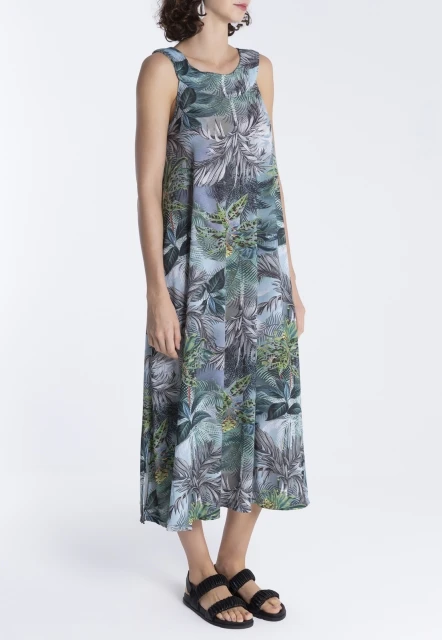 VESTIDO FEMININO ESTAMPADO MANATI LYGIA E NANNY