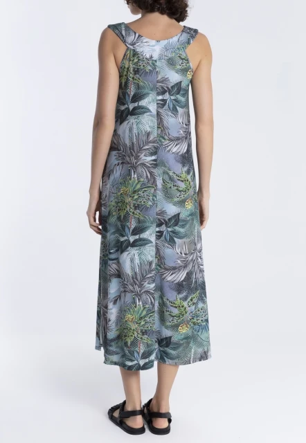 VESTIDO FEMININO ESTAMPADO MANATI LYGIA E NANNY