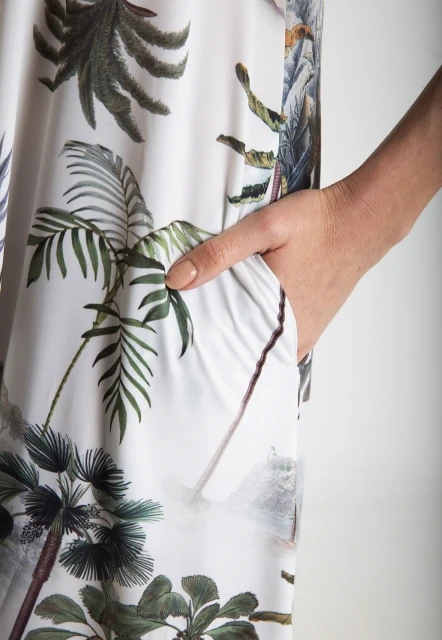 VESTIDO FEMININO ESTAMPADO MANATI LYGIA E NANNY