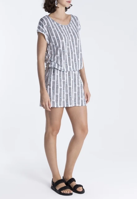 VESTIDO  FEMININO ESTAMPADO SHIVA LYGIA E NANNY