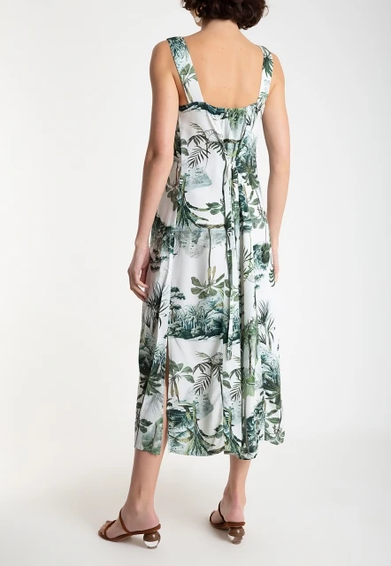 VESTIDO  FEMININO ESTAMPADO COLOMBINA LYGIA E NANNY