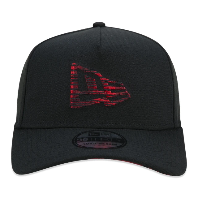 Boné 39THIRTY A-Frame Golden Culture Tiger Logo Frontal Aba Curva